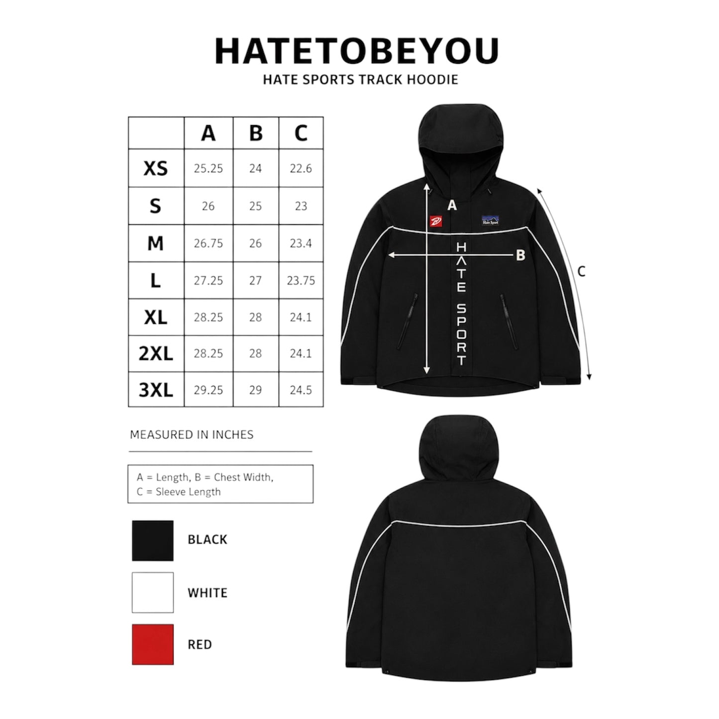 Hate Sports Track Hoodie