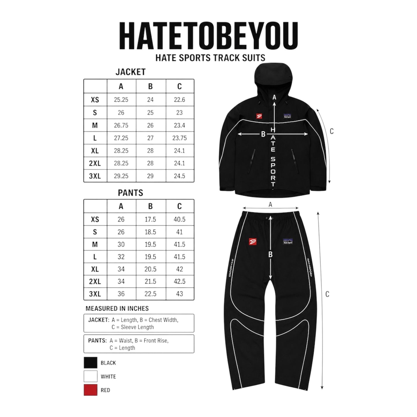 Hate Sports Track Suit